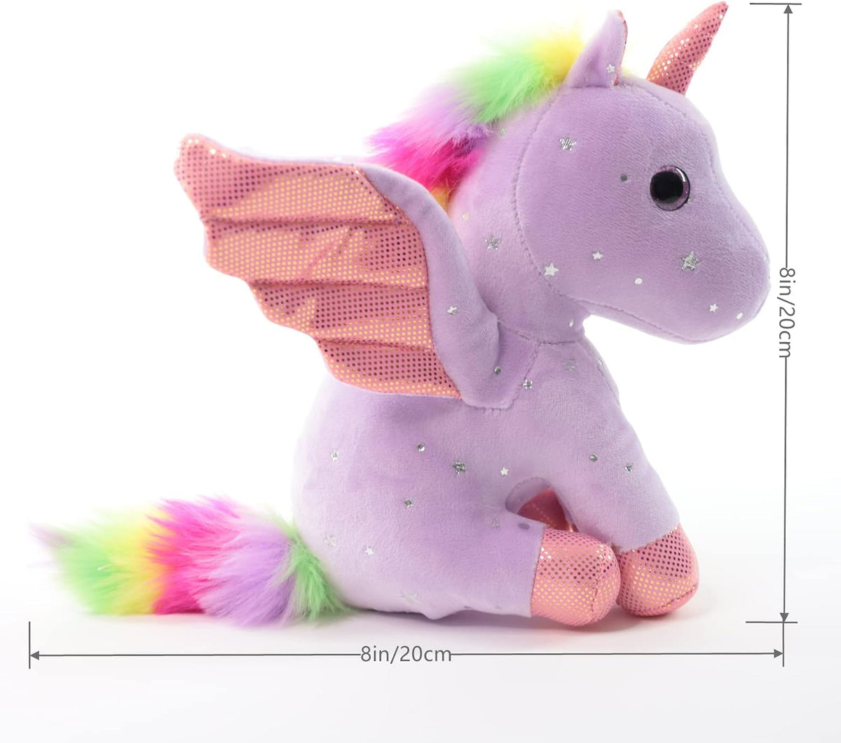 Sew Butiful - Animales de peluche de unicornio de 20 cm, lindos jug...