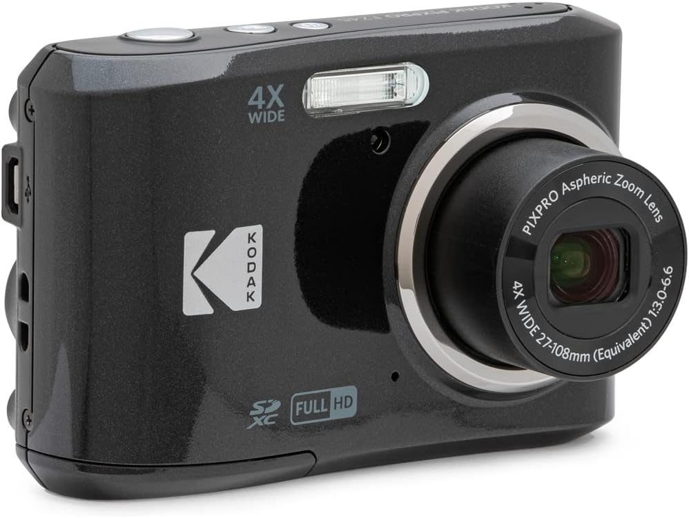 Kodak FZ45BK PIXPRO Cámara digital de 16 MP negra Paquete con tarje...