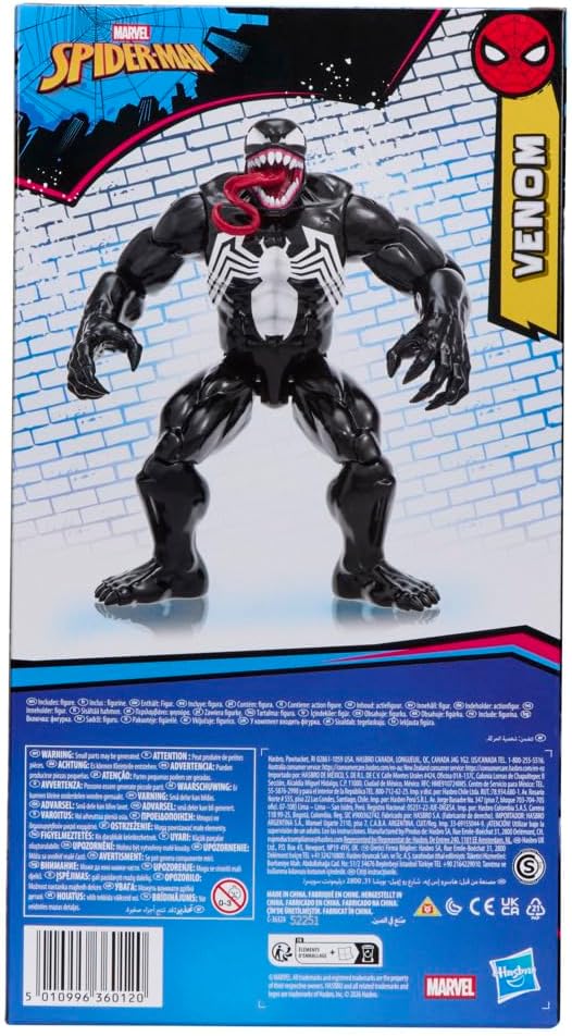 Marvel Spider-Man Titan Series Venom Deluxe figura de acción, jugue...