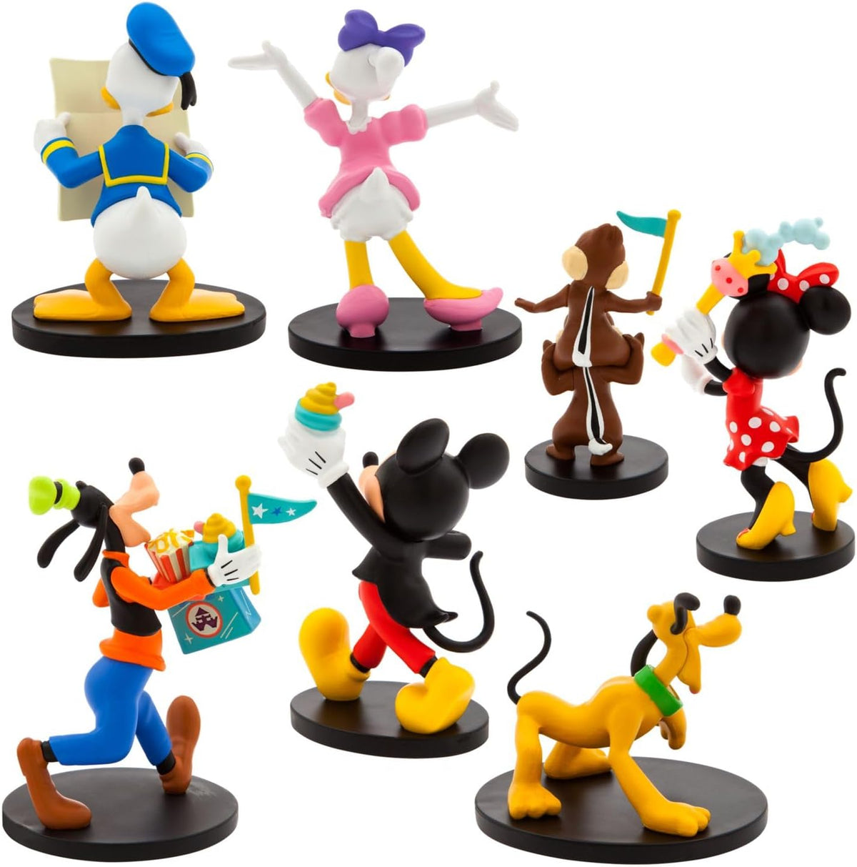 Juego de figuras de lujo de Mickey Mouse y sus amigos Play in The Park