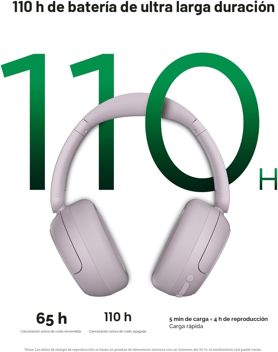 TALIX H30 Auriculares híbridos con cancelación activa de ruido, 110...