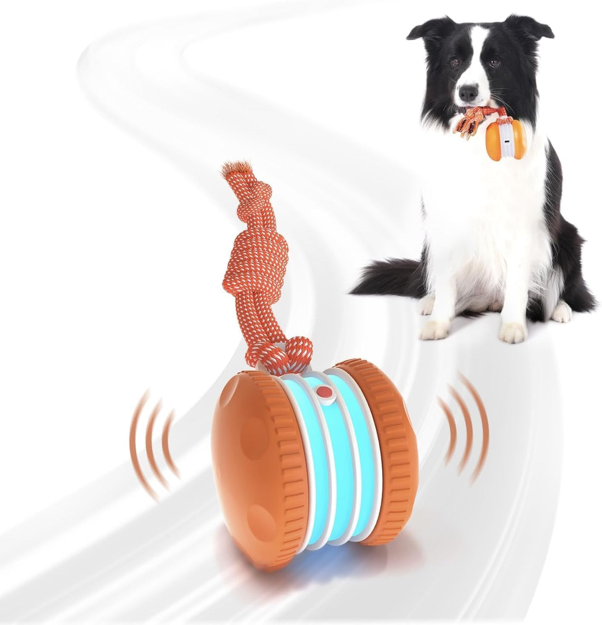 QGI Pelota interactiva para perros, juguete eléctrico para perros m...