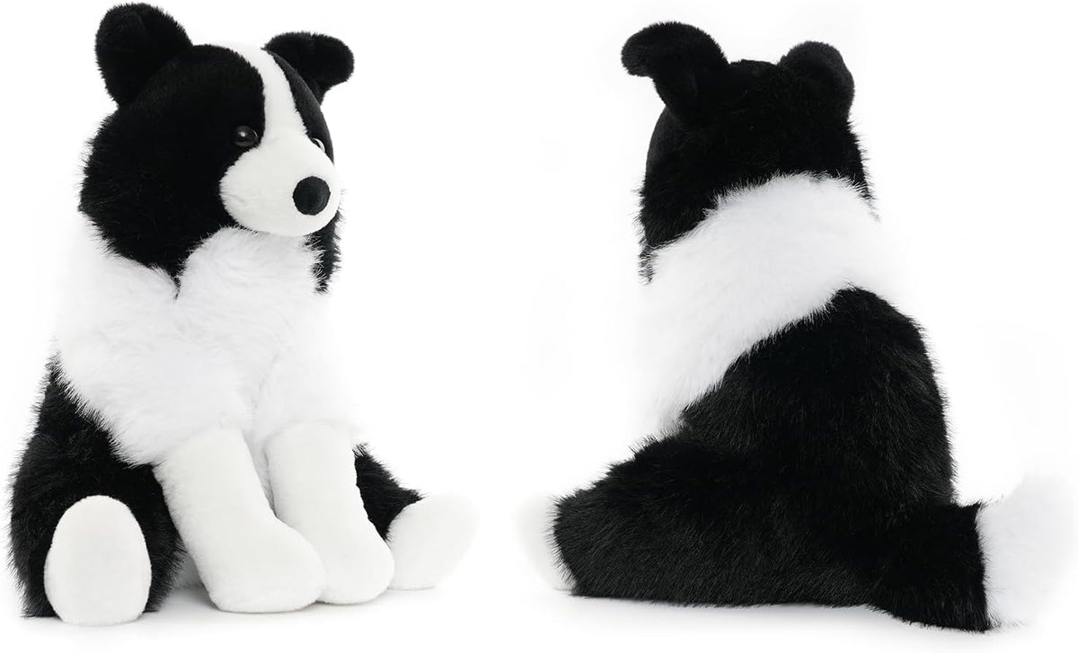 WEIGEDU Border Collie Animal de Peluche Juguete de Perro, 12 Pulgad...