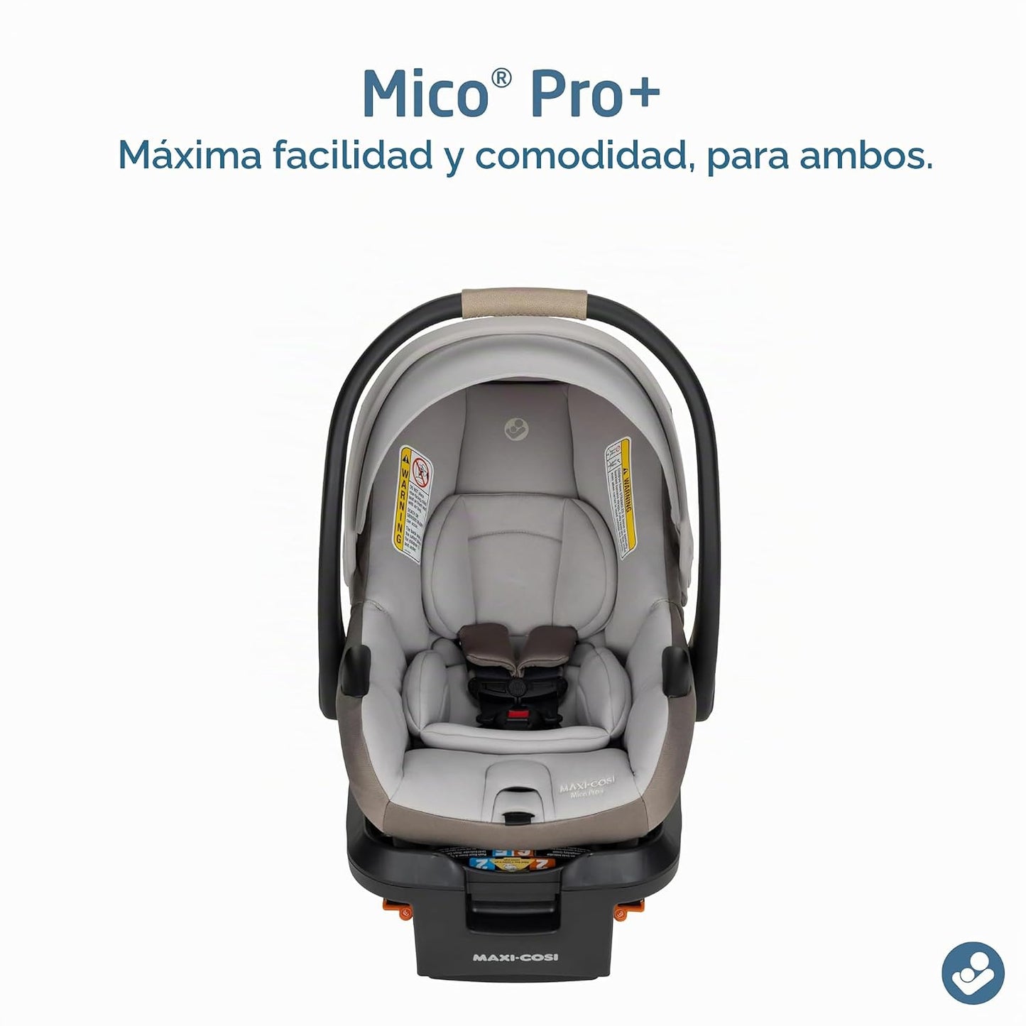 Maxi-Cosi Mico Pro+ - Asiento infantil para automóvil, concha de ostra