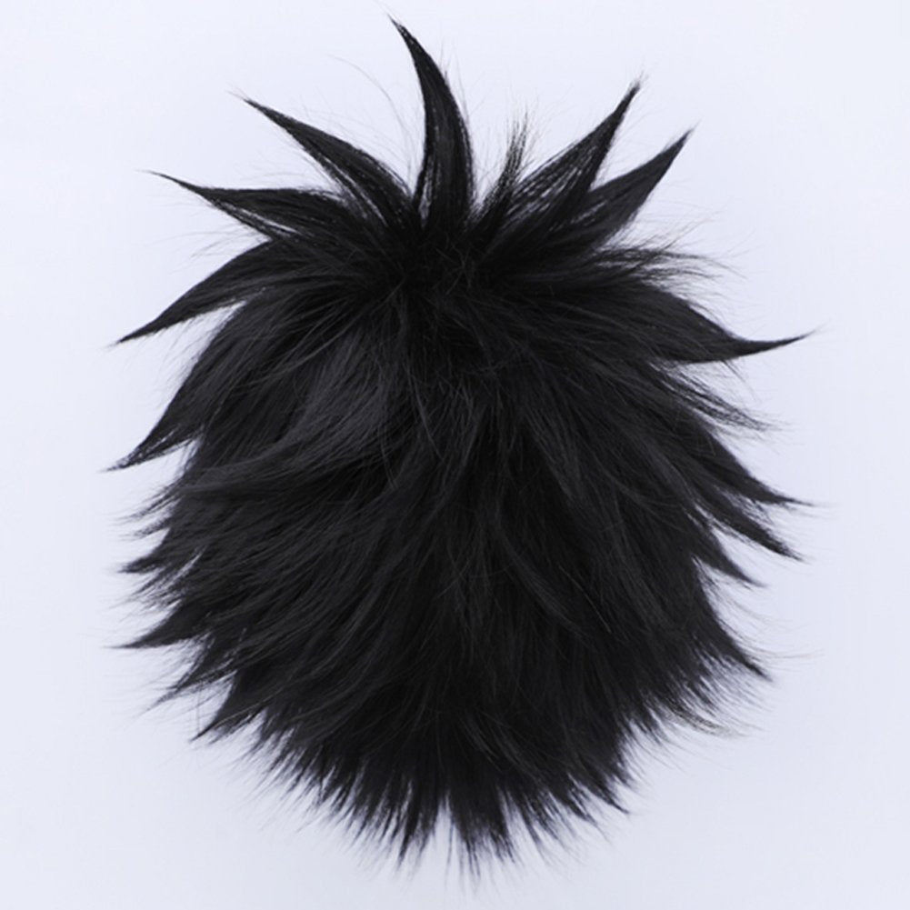 Anogol Peluca de cabello corto, color rojo, cosplay; pelucas platin...