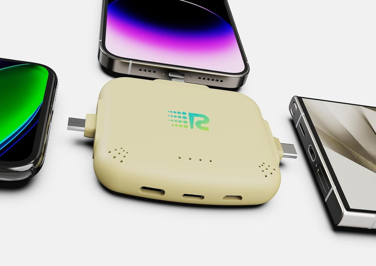 Rush Charge Universe Mini Power Bank Cargador portátil Lightning US...