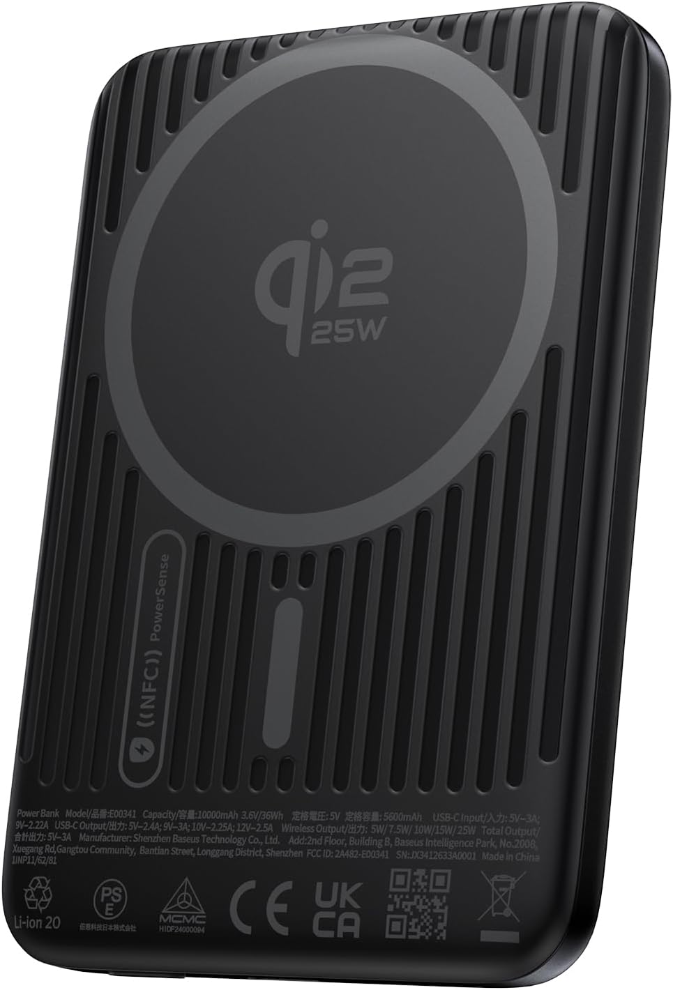 Baseus Picogo AM71 Ultra Slim 10000mAh Qi2.2 Power Bank, cargador p...