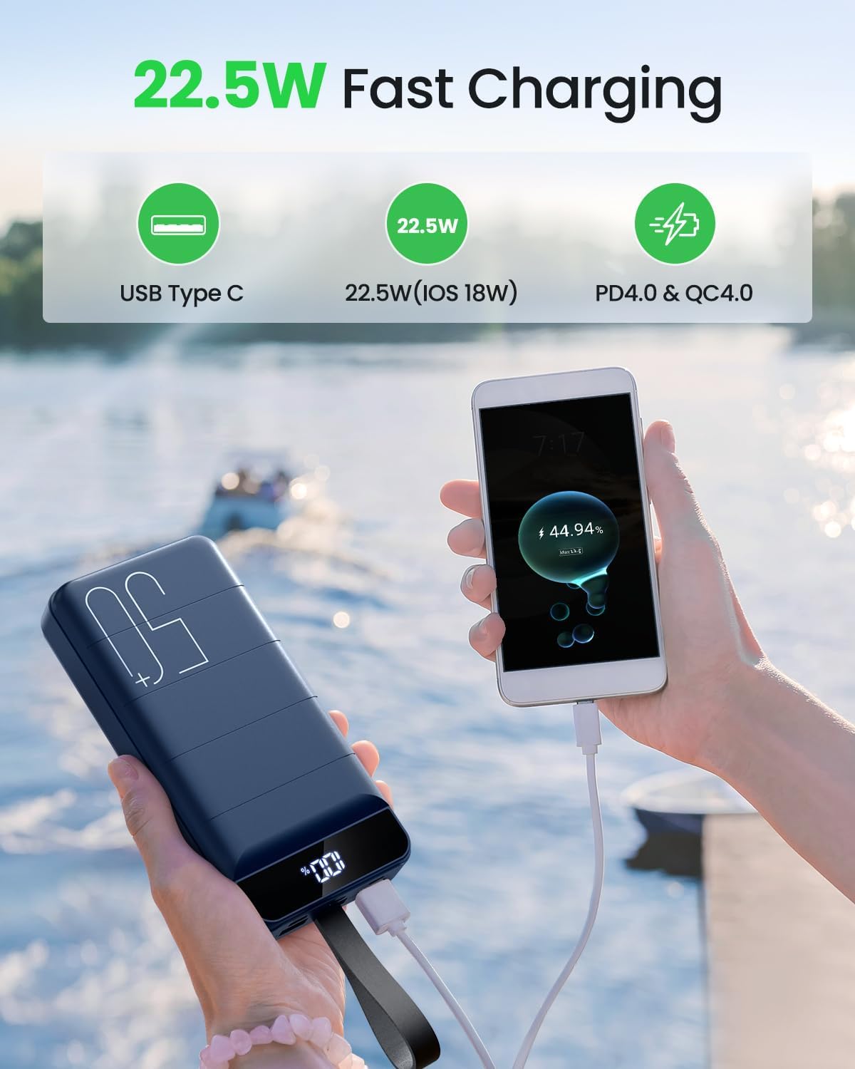 DAOLOT Cargador Portátil Banco de Energía 50000mAh Carga Rápida 22....