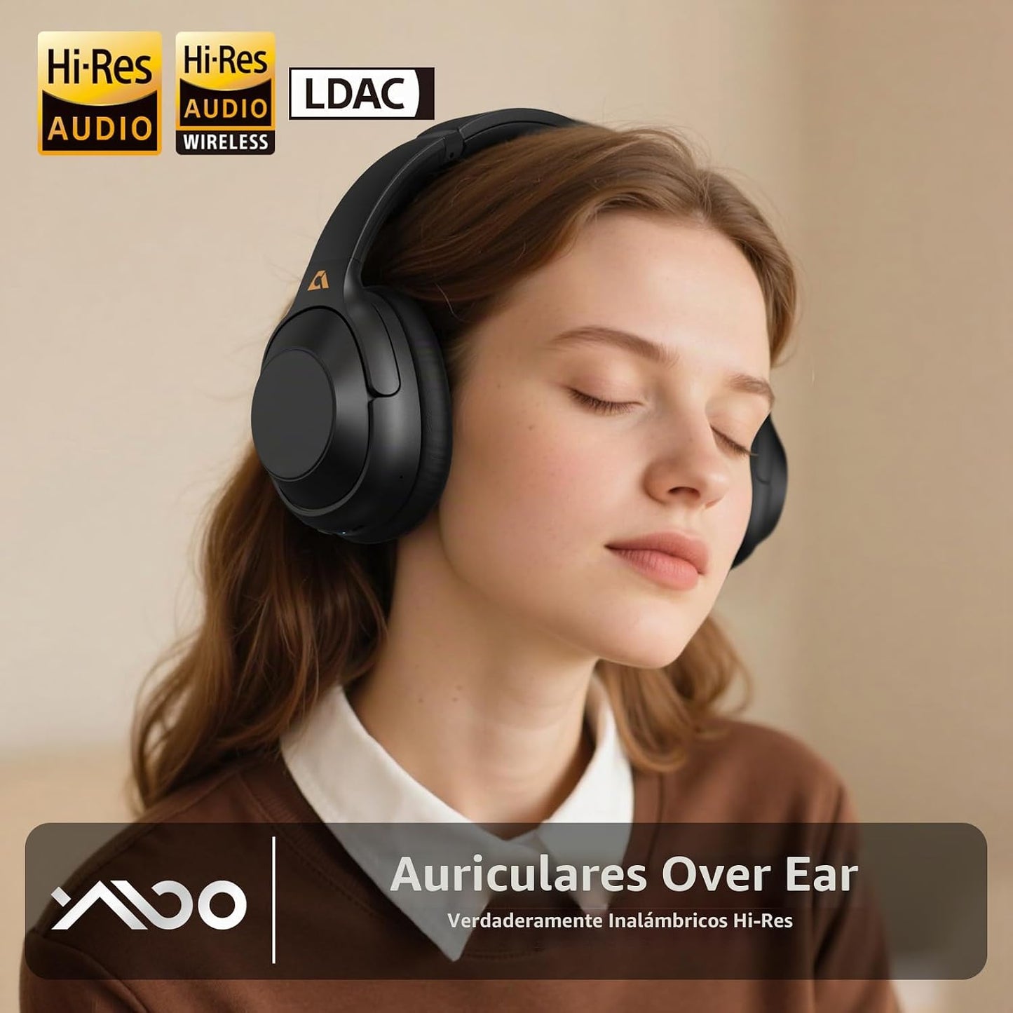 YMOO Auriculares con cancelación activa de ruido para viajes en avi...