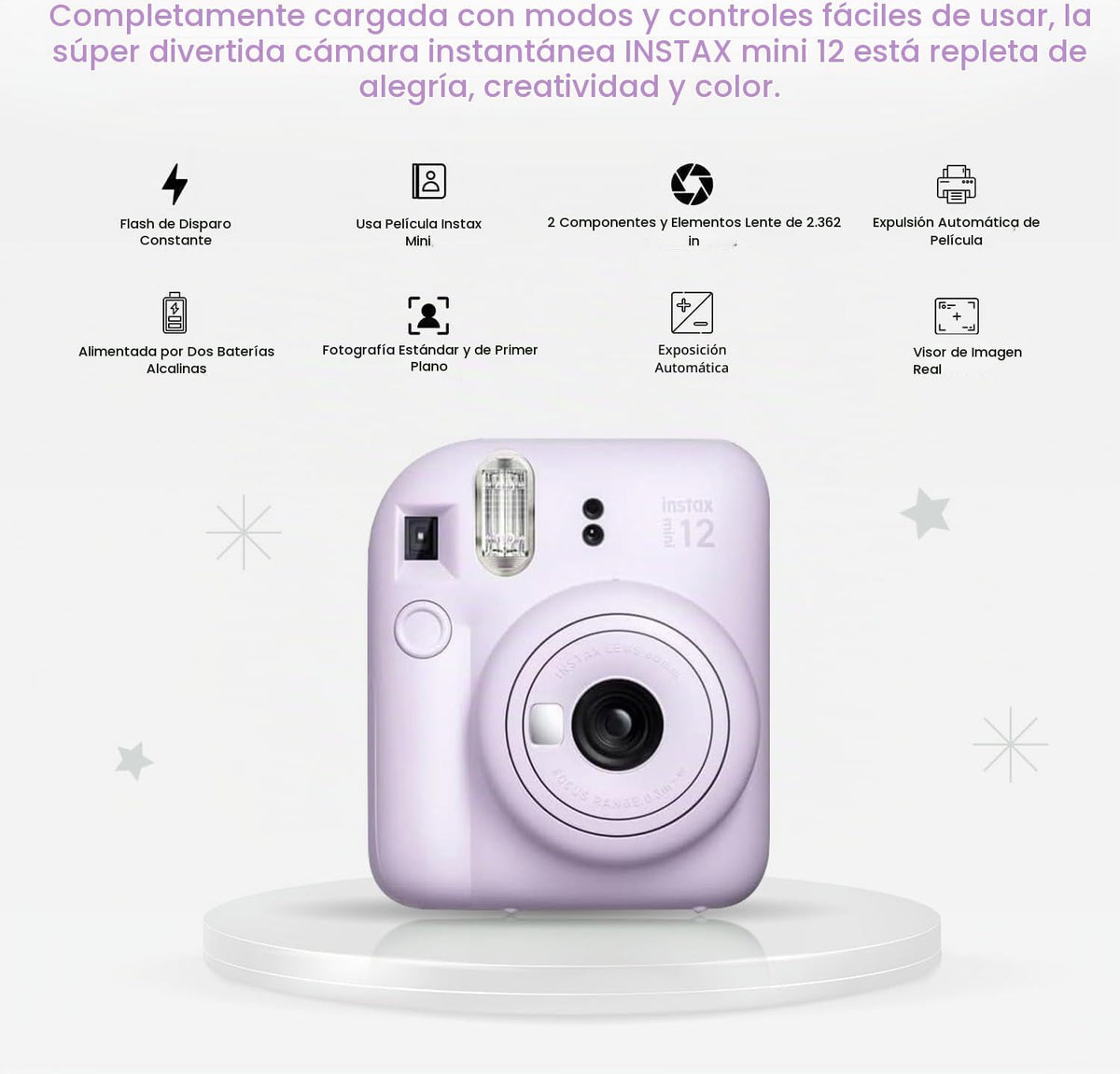 Paquete navideño FUJIFILM INSTAX Mini 12 2025 | con película extra...