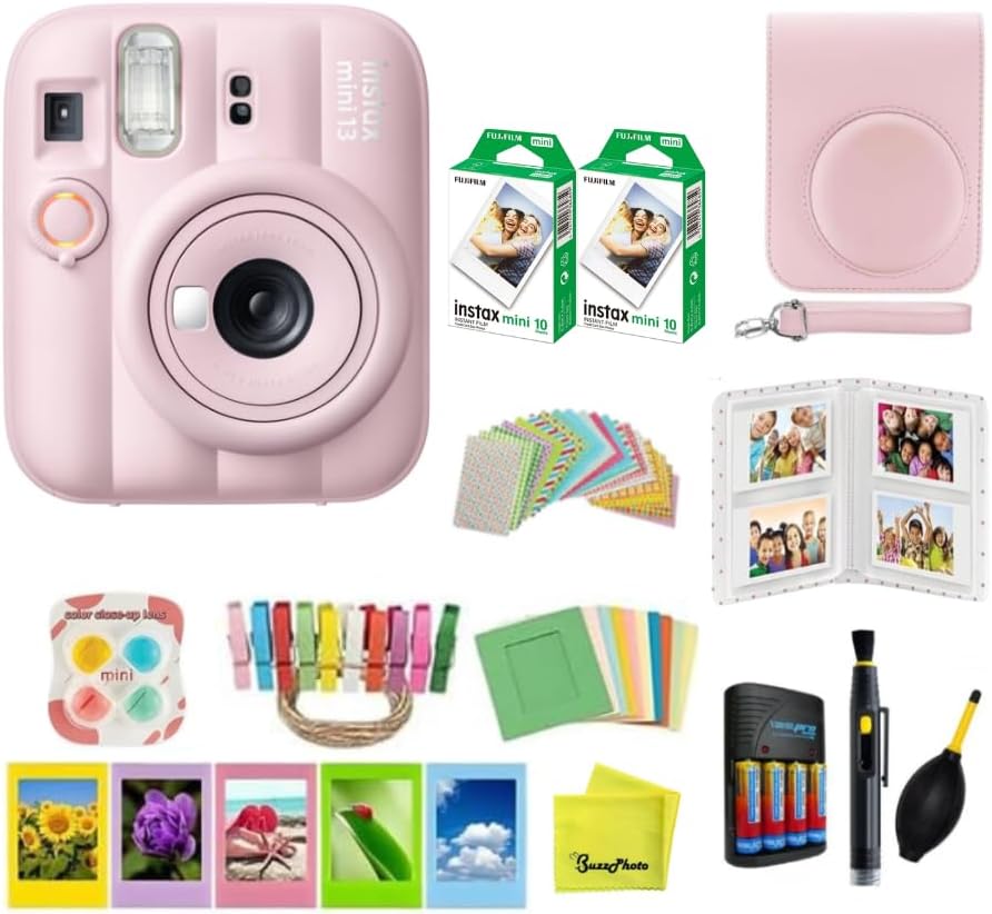 Paquete de cámara de película instantánea FUJIFILM instax Mini 13 C...