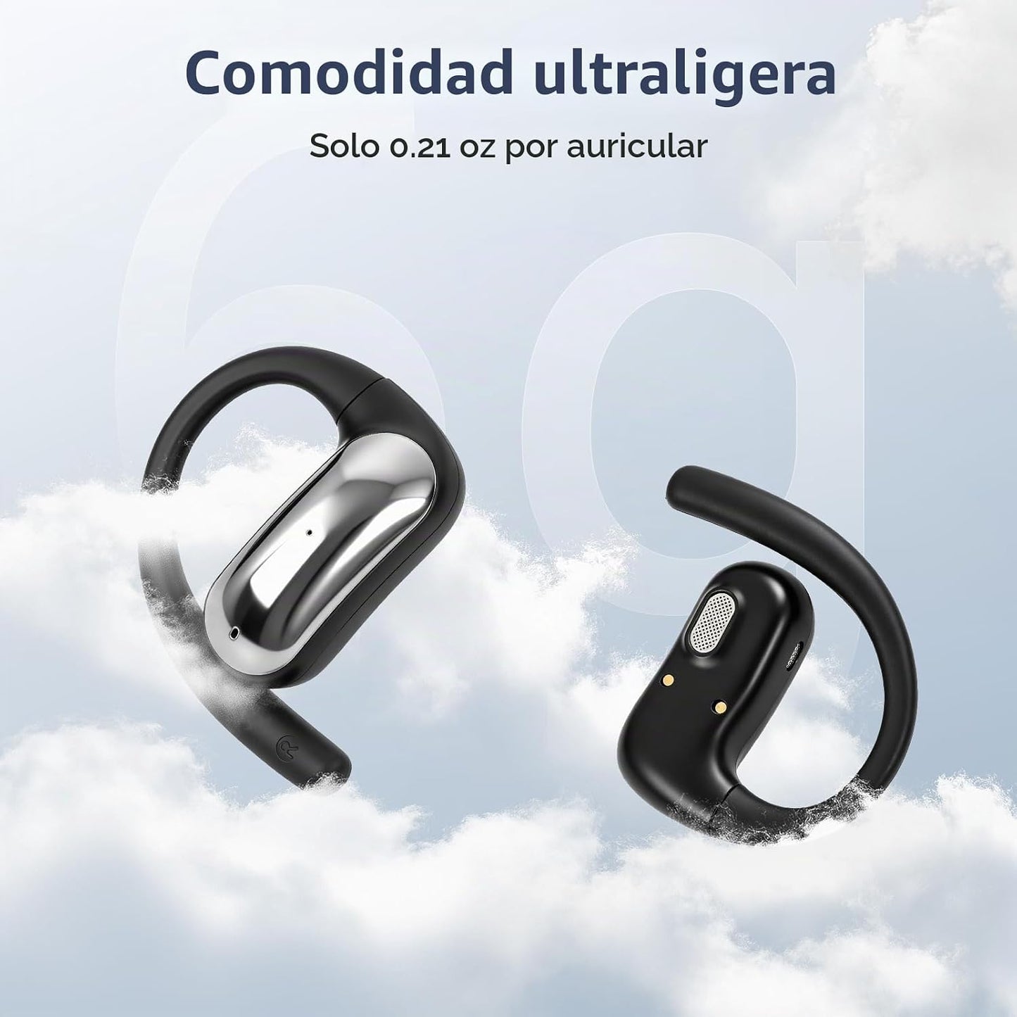 PPBP Auriculares de oreja abierta inalámbricos Bluetooth 6.1, auric...