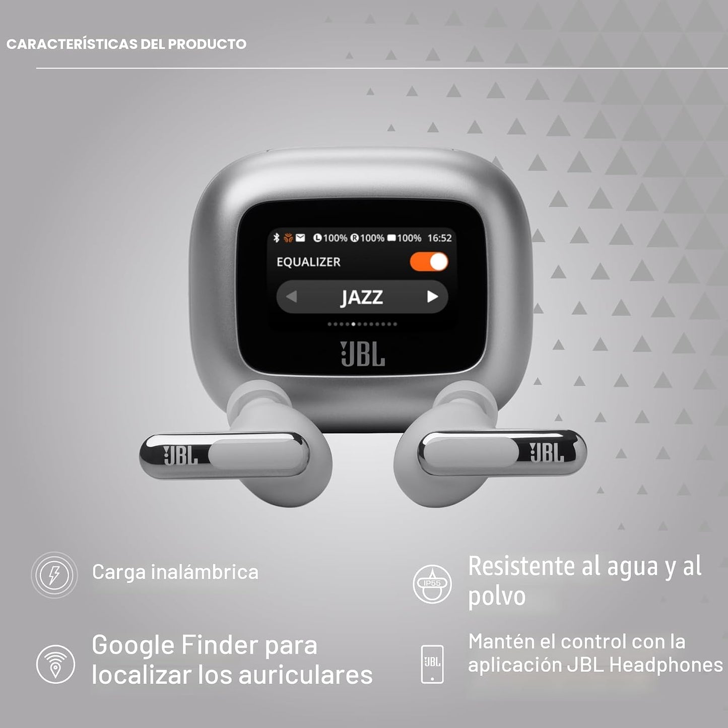 JBL Live Beam 3 - Auriculares inalámbricos con cancelación activa d...