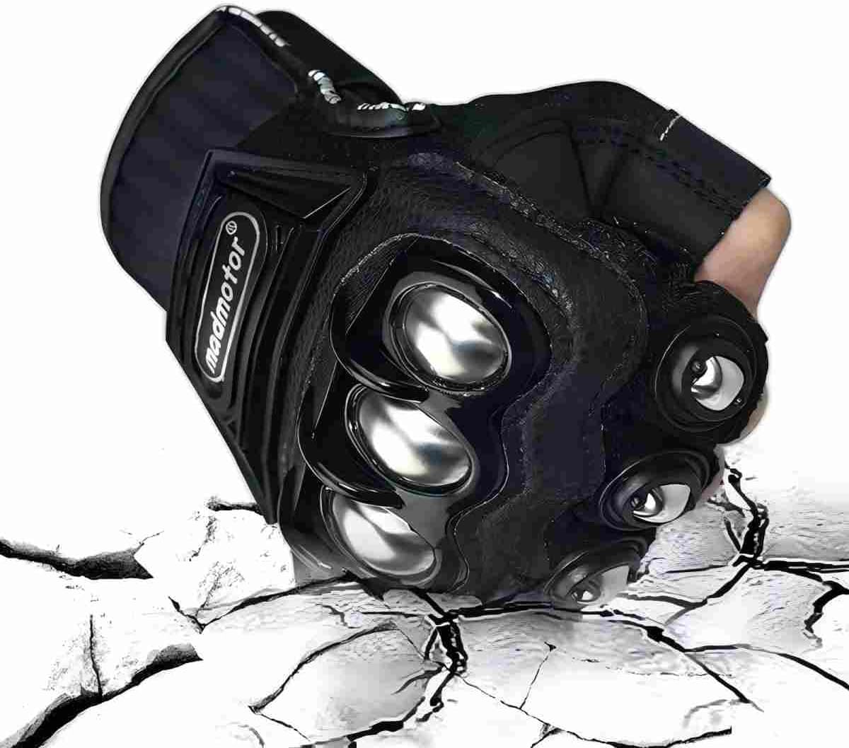 chrisdien deny Guantes de seguridad al aire libre de acero negro pa...
