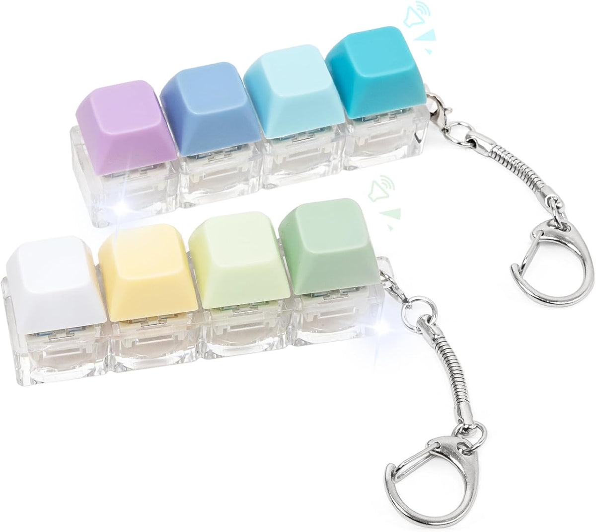 Juguete sensorial con teclado con clicker, 2 unidades, teclado de c...