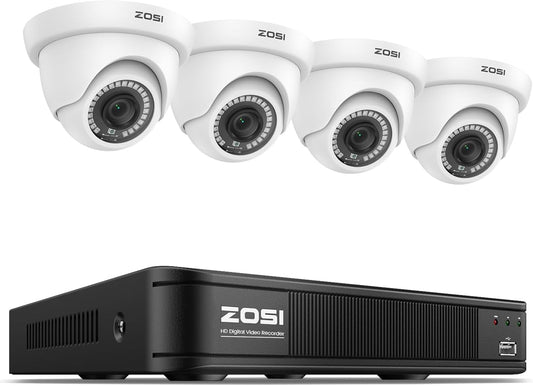 Sistema de cámaras de seguridad ZOSI 1080P H.265+ para el hogar, 5M...