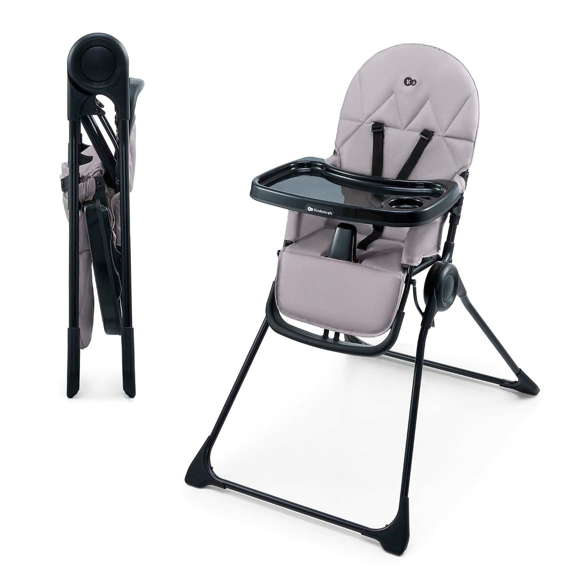 Kinderkraft BINCI Silla alta plegable, ligera, 11 libras, compacta...