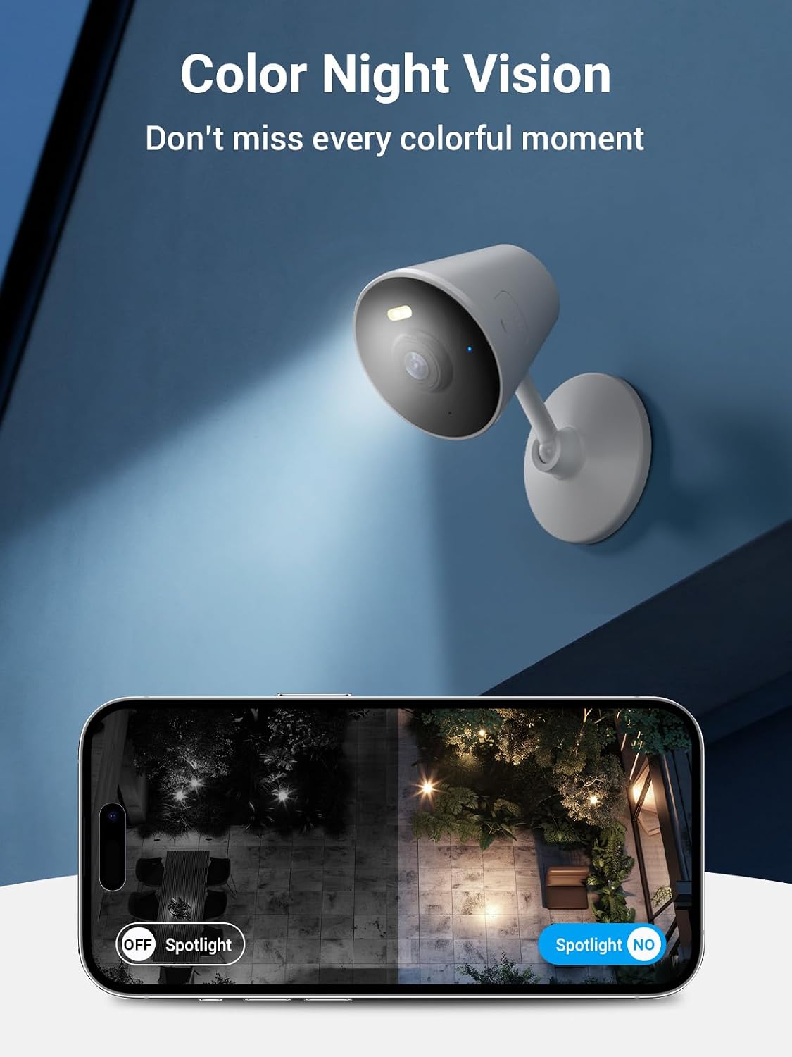 [5G y 2.4G] Cámara de seguridad para interiores y exteriores para e...