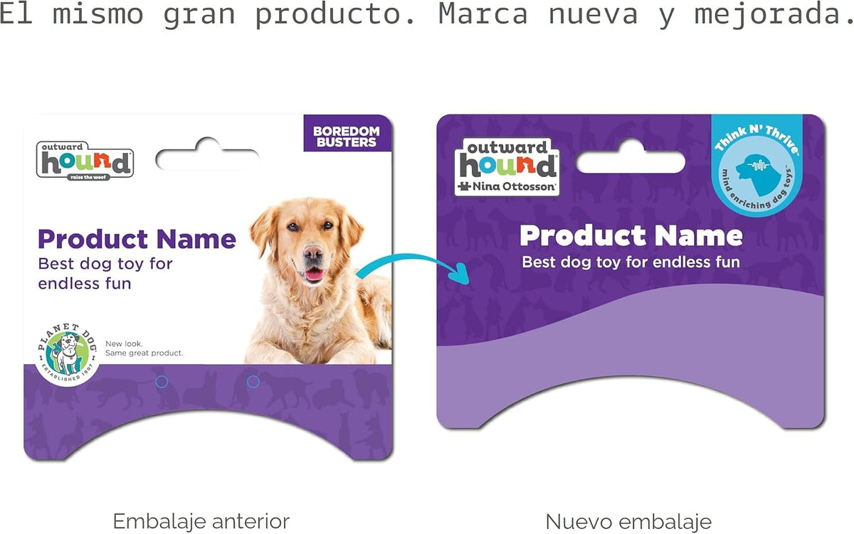 Outward Hound Nooks Happiness - Juguete interactivo y duradero disp...