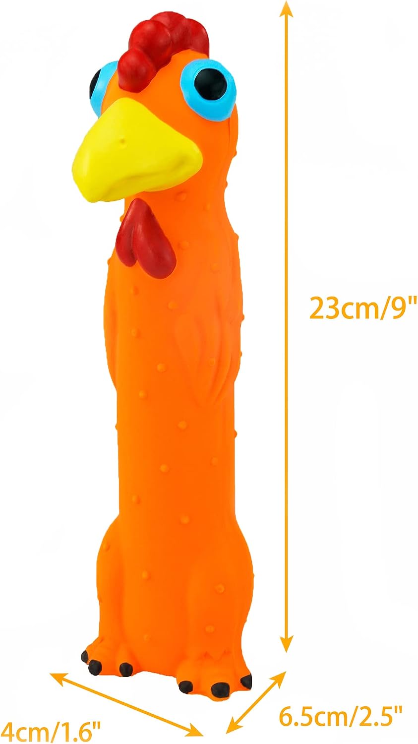 CHIWAVA Juguete de látex chirriante de 9 pulgadas para perros media...
