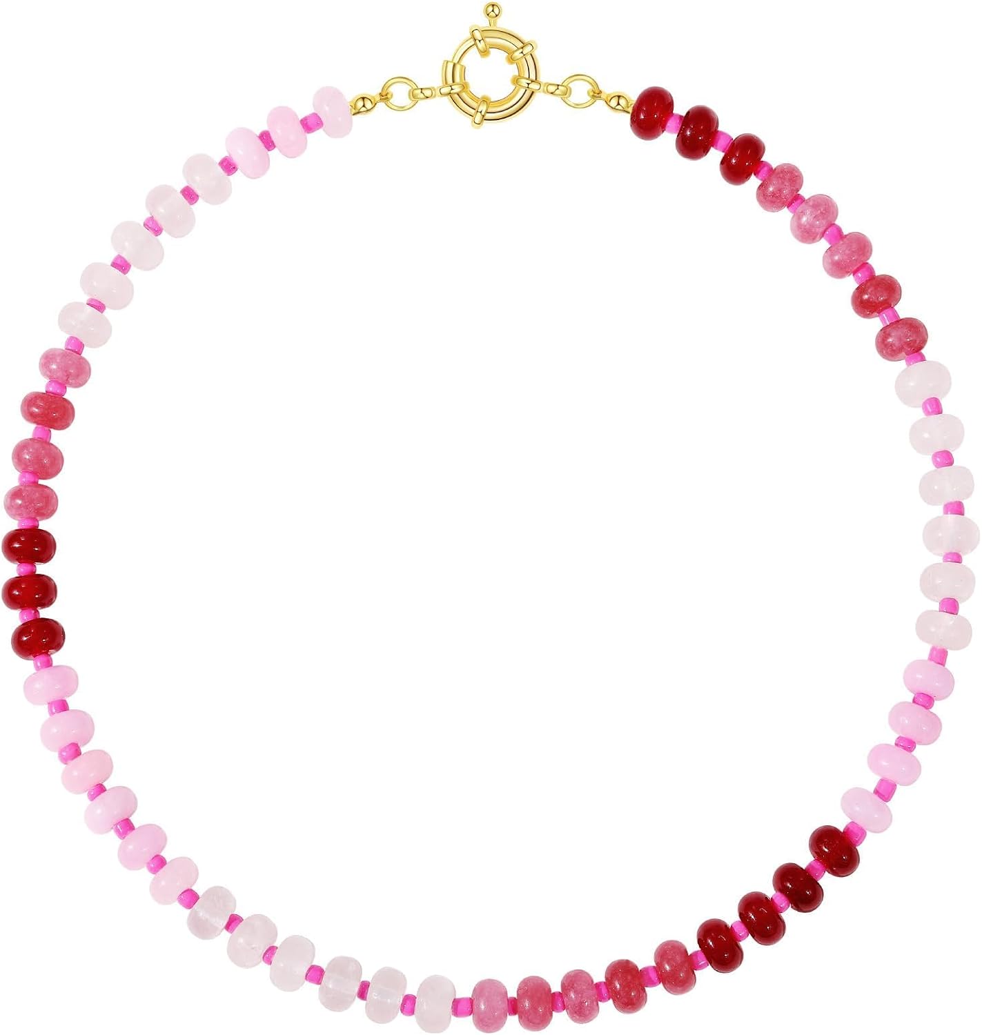 KELORIS PATH Collares de piedras preciosas con cuentas para mujer,...
