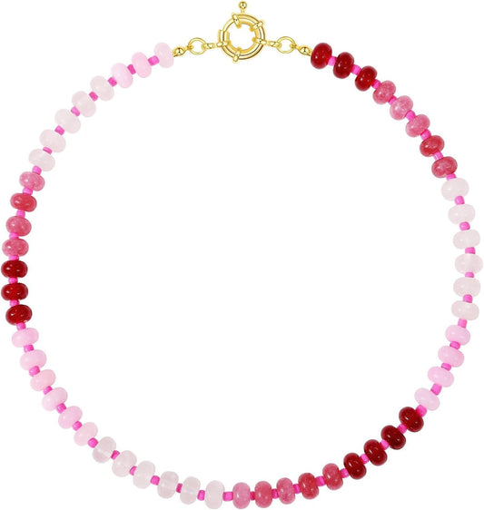 KELORIS PATH Collares de piedras preciosas con cuentas para mujer,...