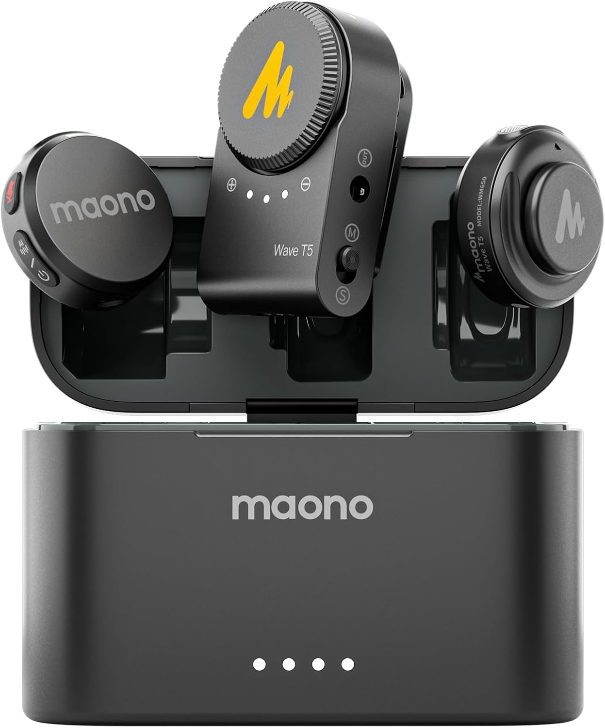 MAONO Micrófono Lavalier inalámbrico para cámara\/PC\/portátil\/tel...
