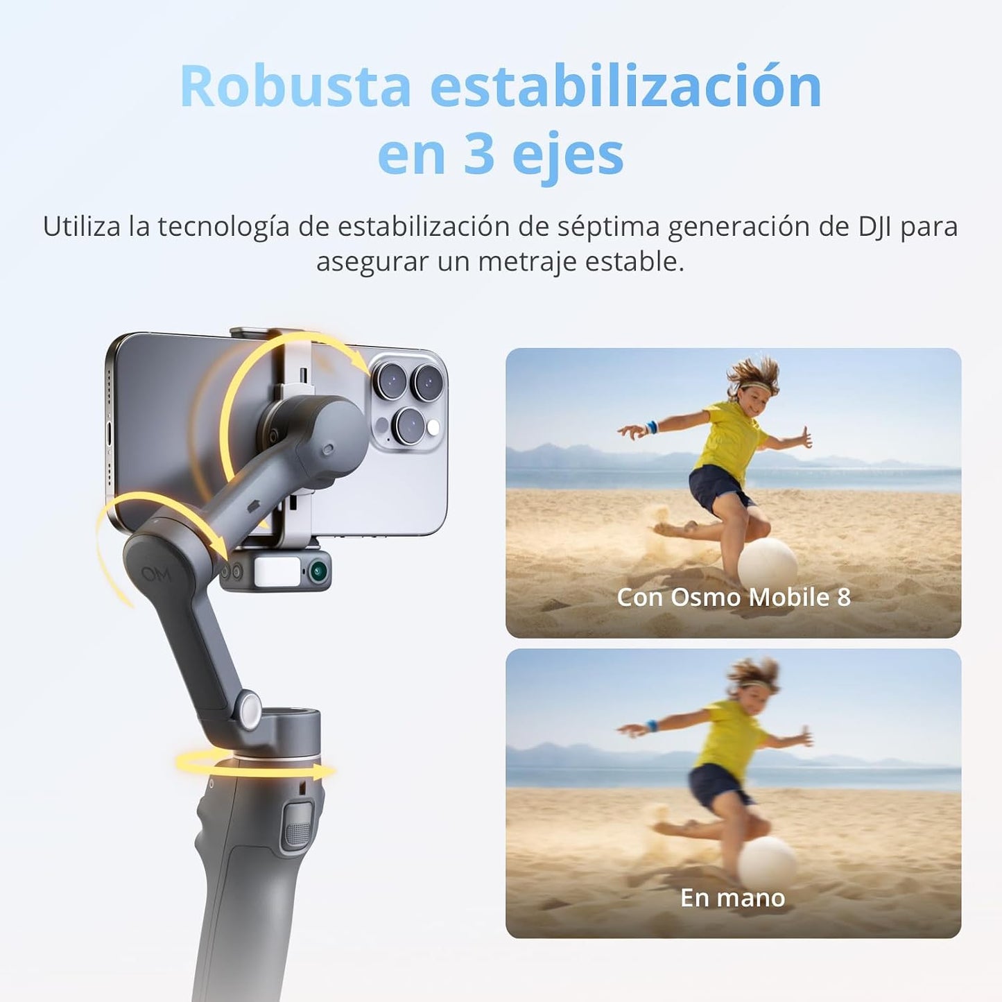DJI Osmo Mobile 8 estabilizador de cardán para teléfono, estabiliza...
