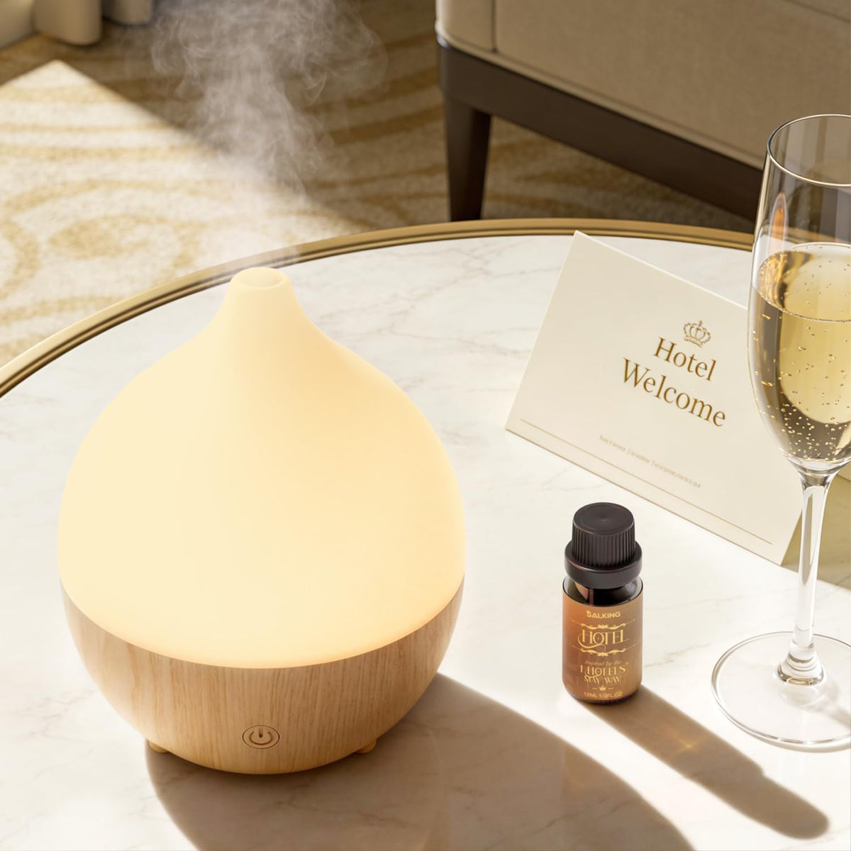 SALKING Difusor de aceite esencial con aceite de fragancia de hotel...