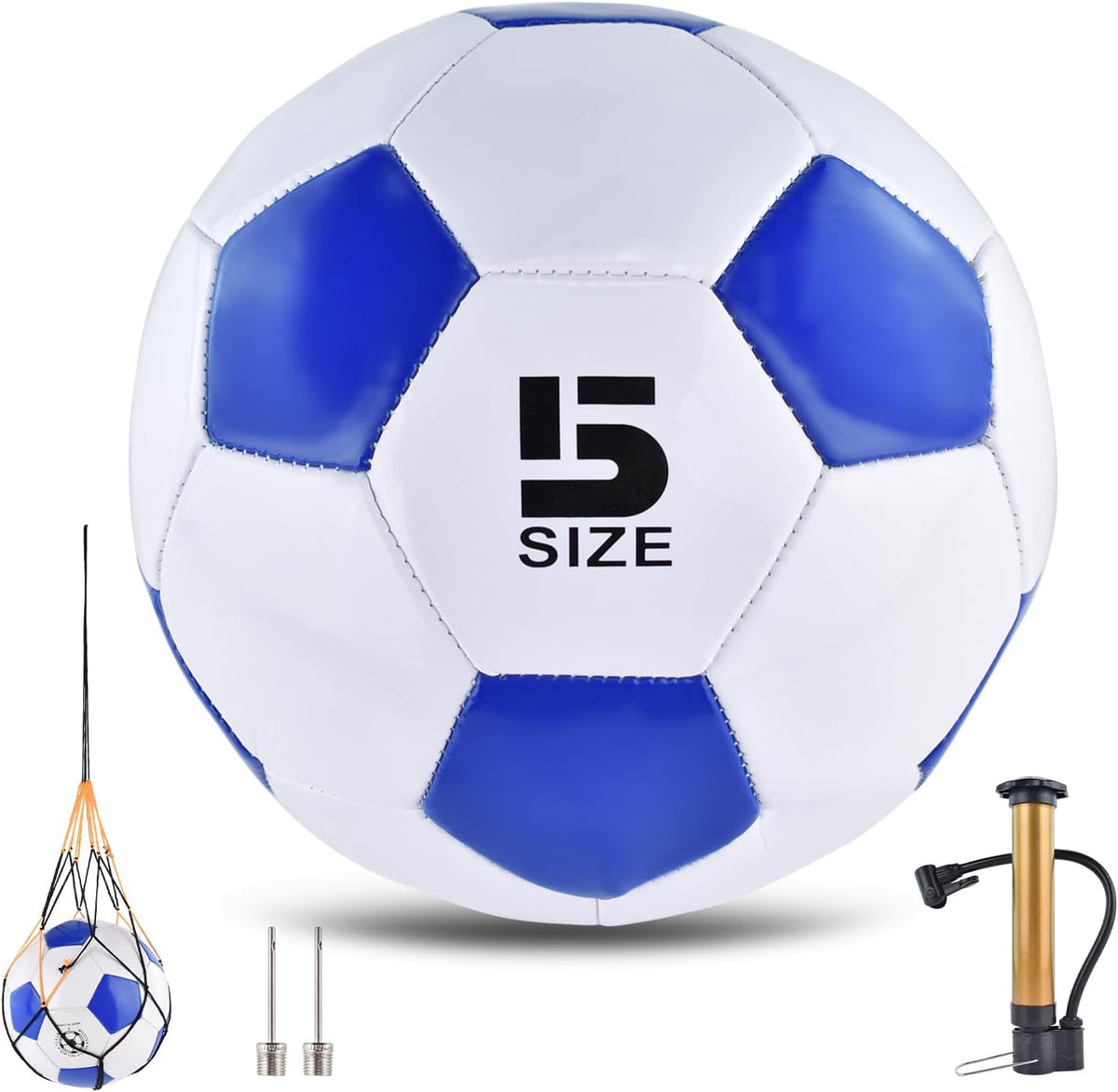 ELKCIP Paquete de 6 pelotas de fútbol clásicas desinfladas tamaño 4...