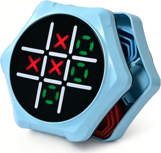 Tic Tac Toe electrónico para niños, juego de viaje portátil, juguet...
