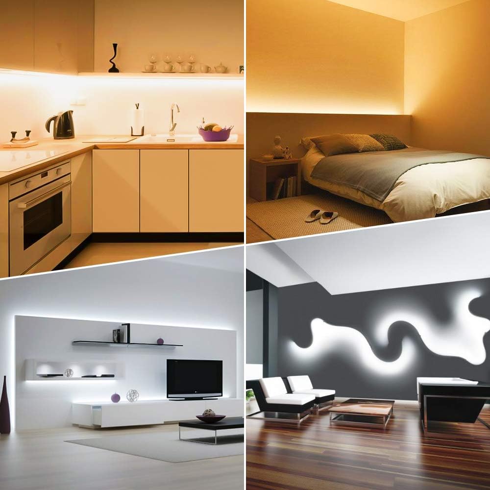 Novostella Tira de Luces LED Blanca Sintonizable de 40 pies, 1344 L...