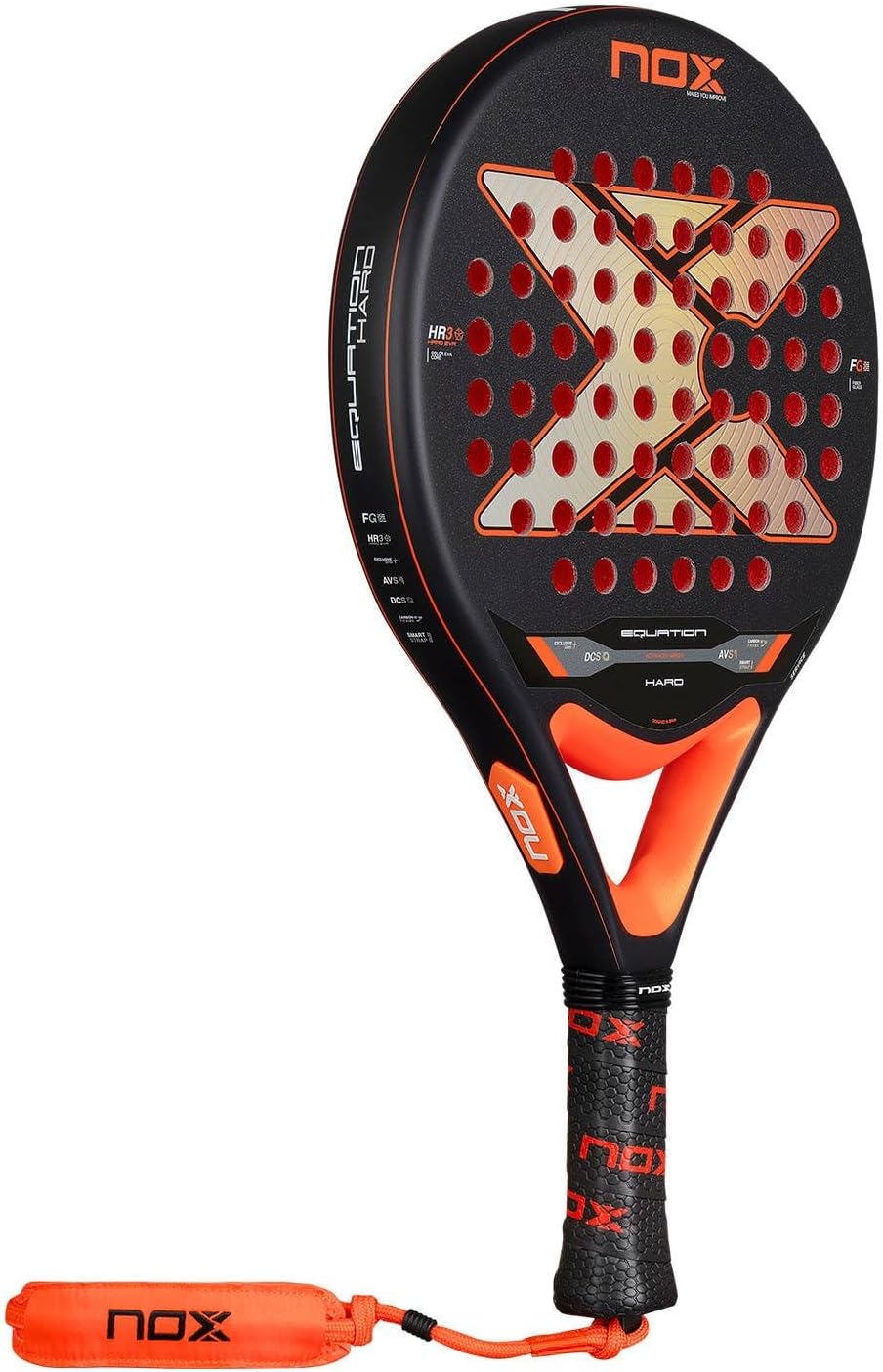 NOX Raqueta de pádel Ecuación Hard 2026 | Pala Padel de Forma Redon...