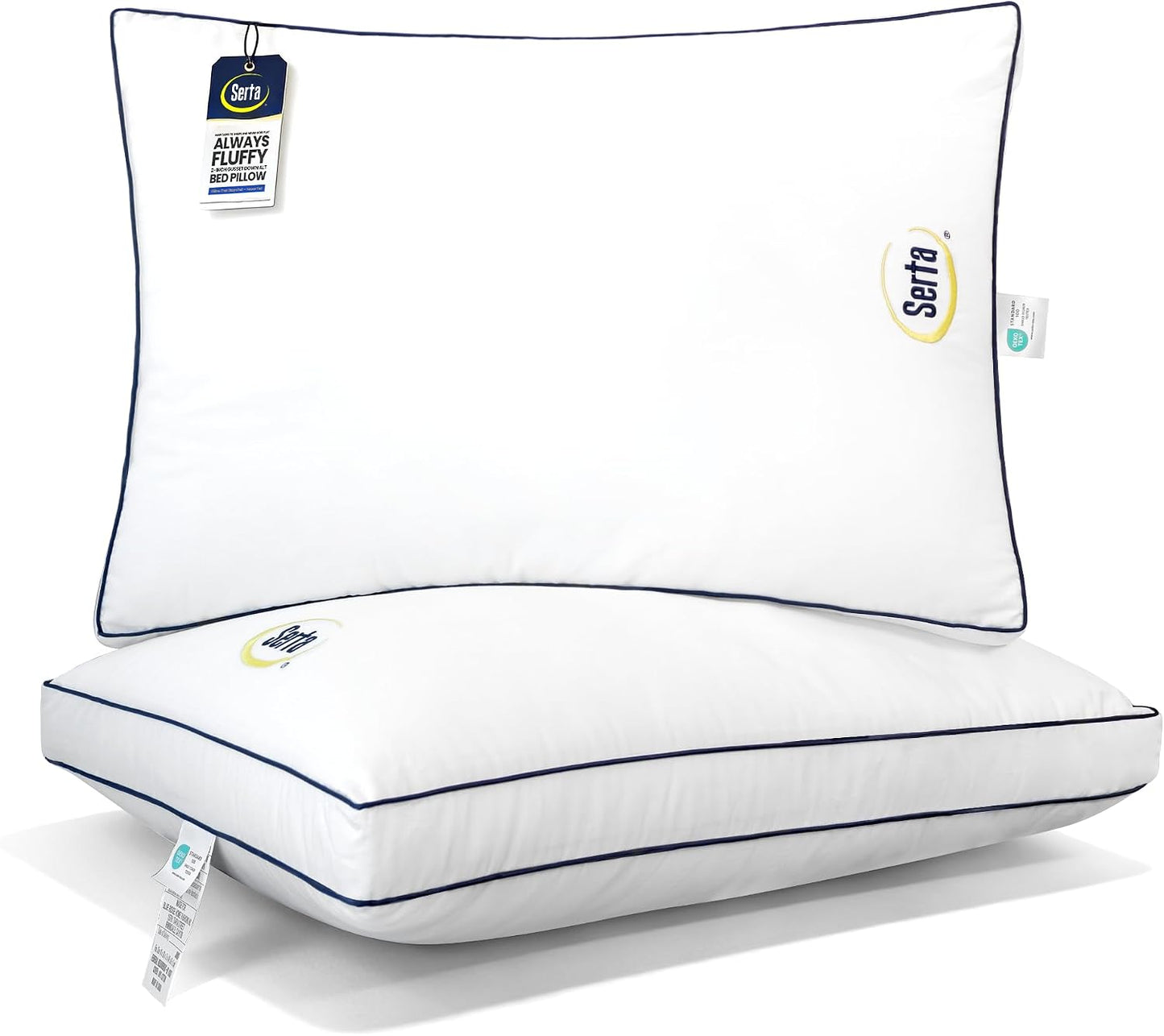 Serta Hotel Collection - Juego de 2 almohadas de cama tamaño Queen\...