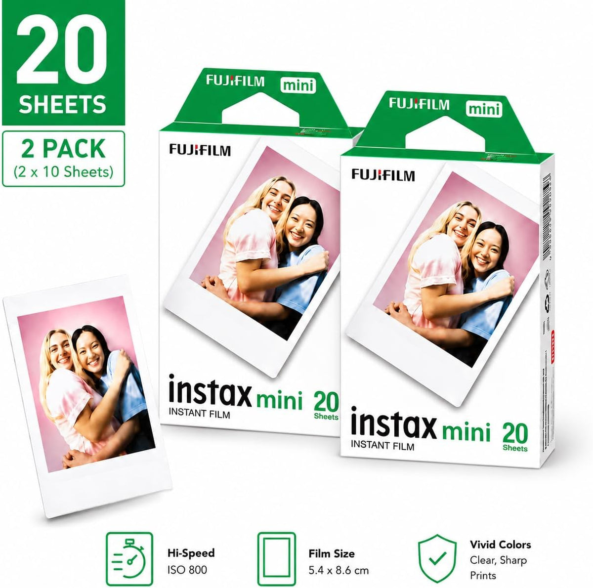 FUJIFILM Instax Mini 13 Lagoon Green - Cámara de película instantán...