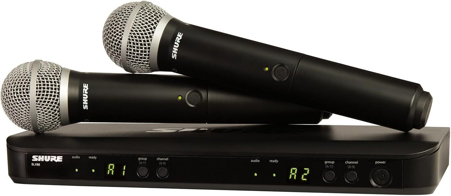 Sistema de micrófono inalámbrico Shure BLX288\/PG58 - Vida de bater...