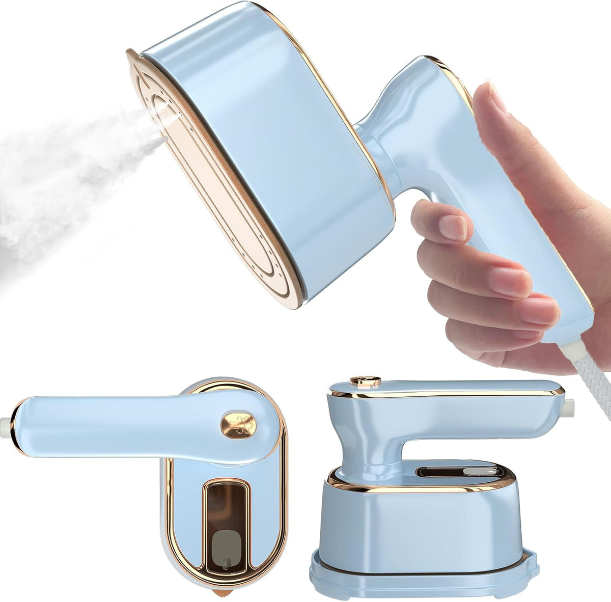 Plancha de Vapor de Viaje para Ropa Mini - Máquina de Planchar Port...