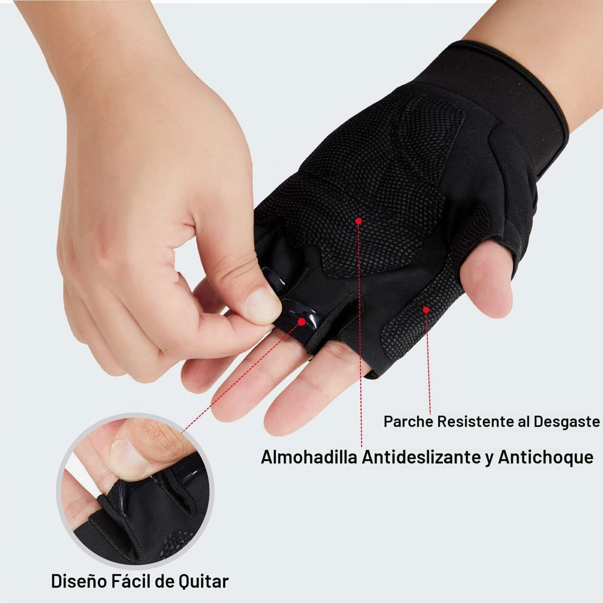 Guantes sin dedos Fioretto para Airsoft, tiro, medio dedo, caza, se...