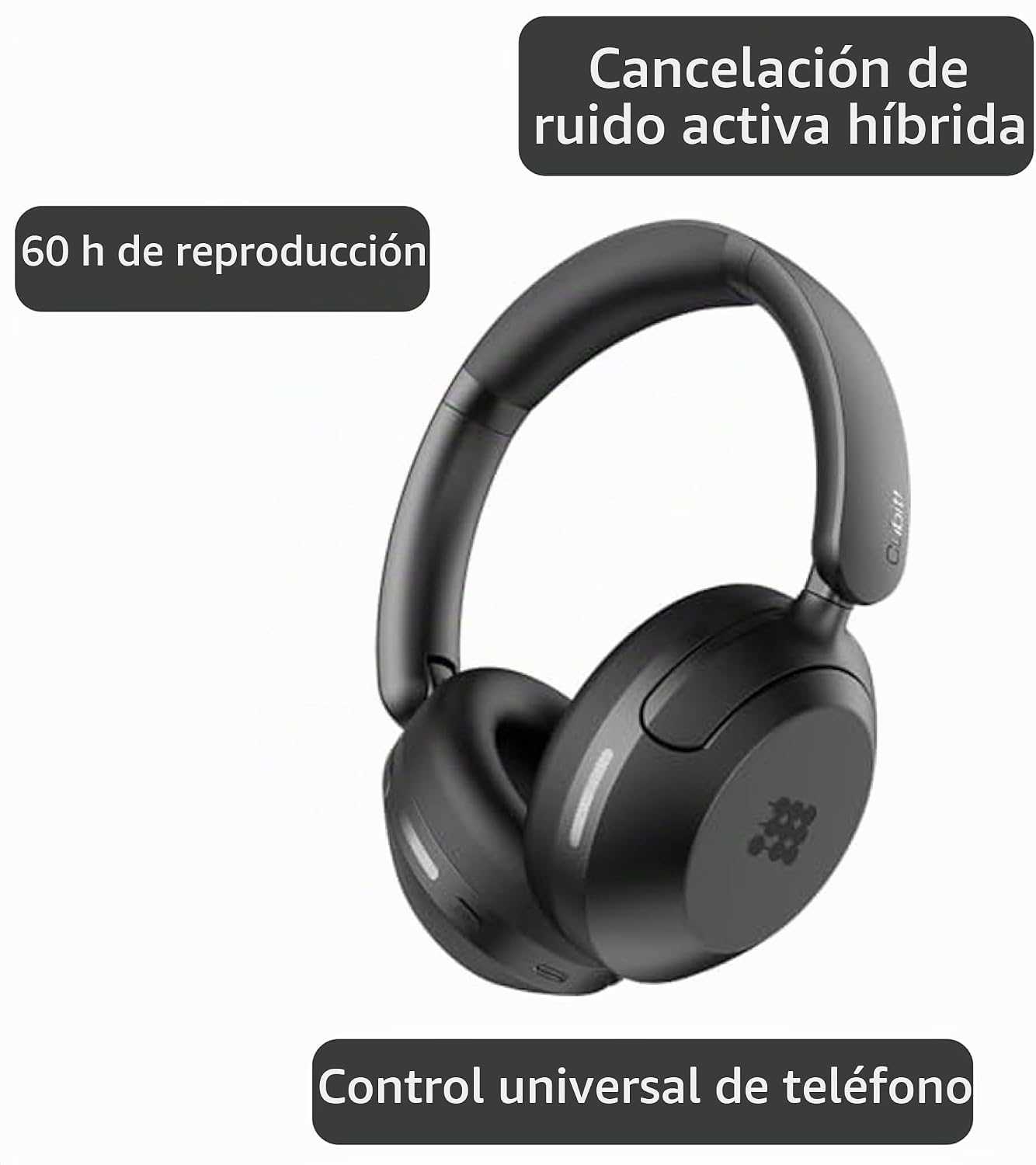 Auriculares Cubitt Power con ANC Híbrido | Auriculares Bluetooth 5....