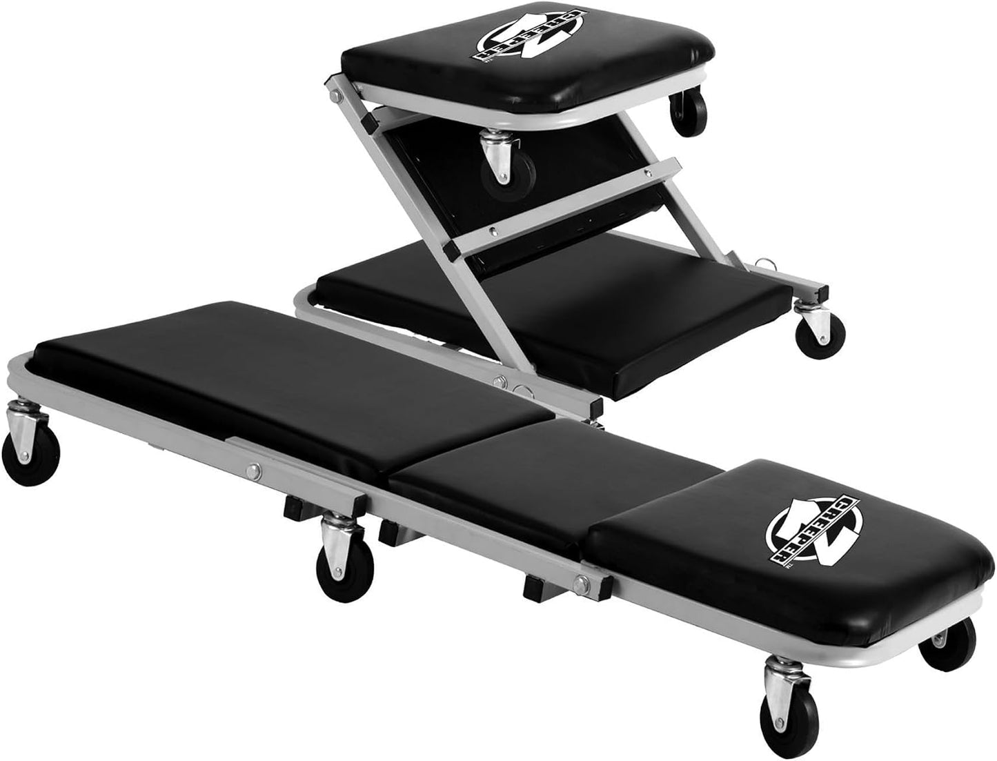 Pro-Lift C-2036D Gris 36" Asiento Z-Creeper, Negro