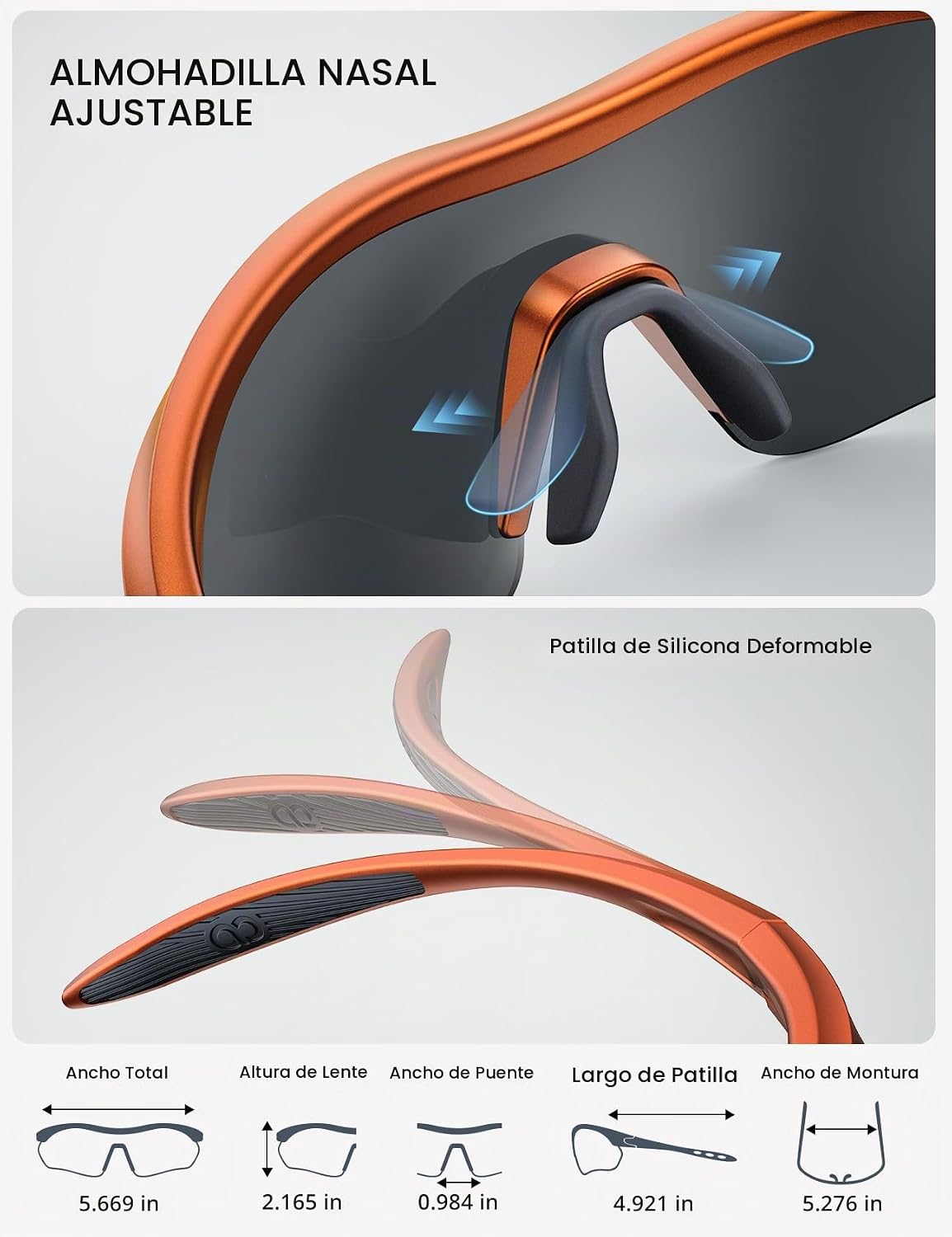 Lamicall Gafas de sol deportivas polarizadas de 0.78 oz \u2013 Prot...