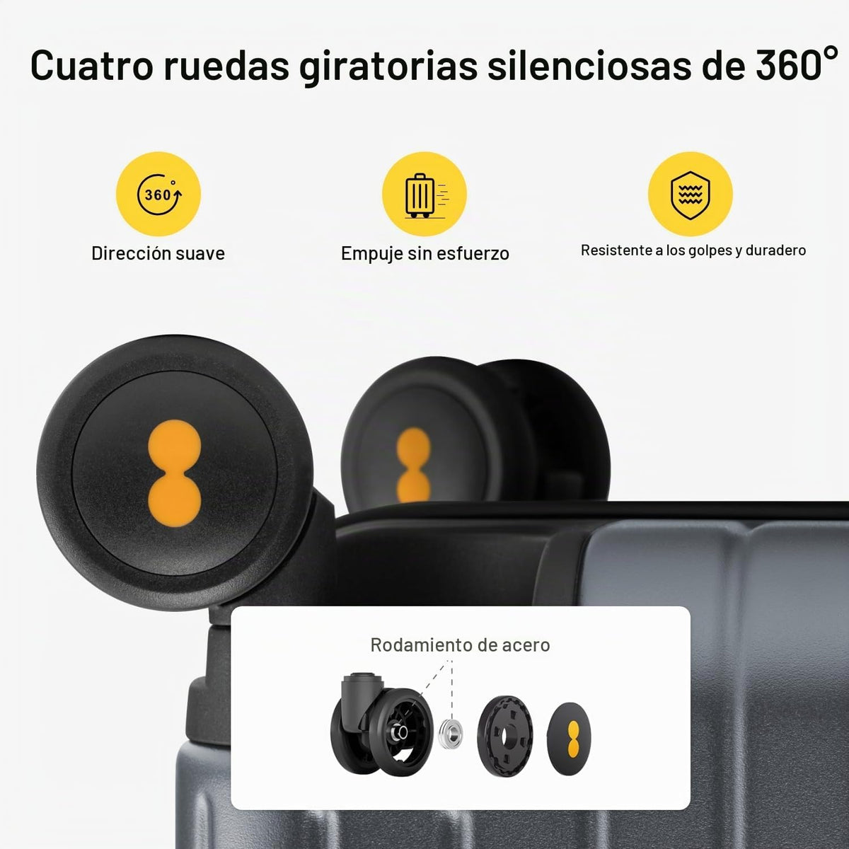 LEVEL8 Maletas rígidas expandibles para PC, equipaje de 20 pulgadas...