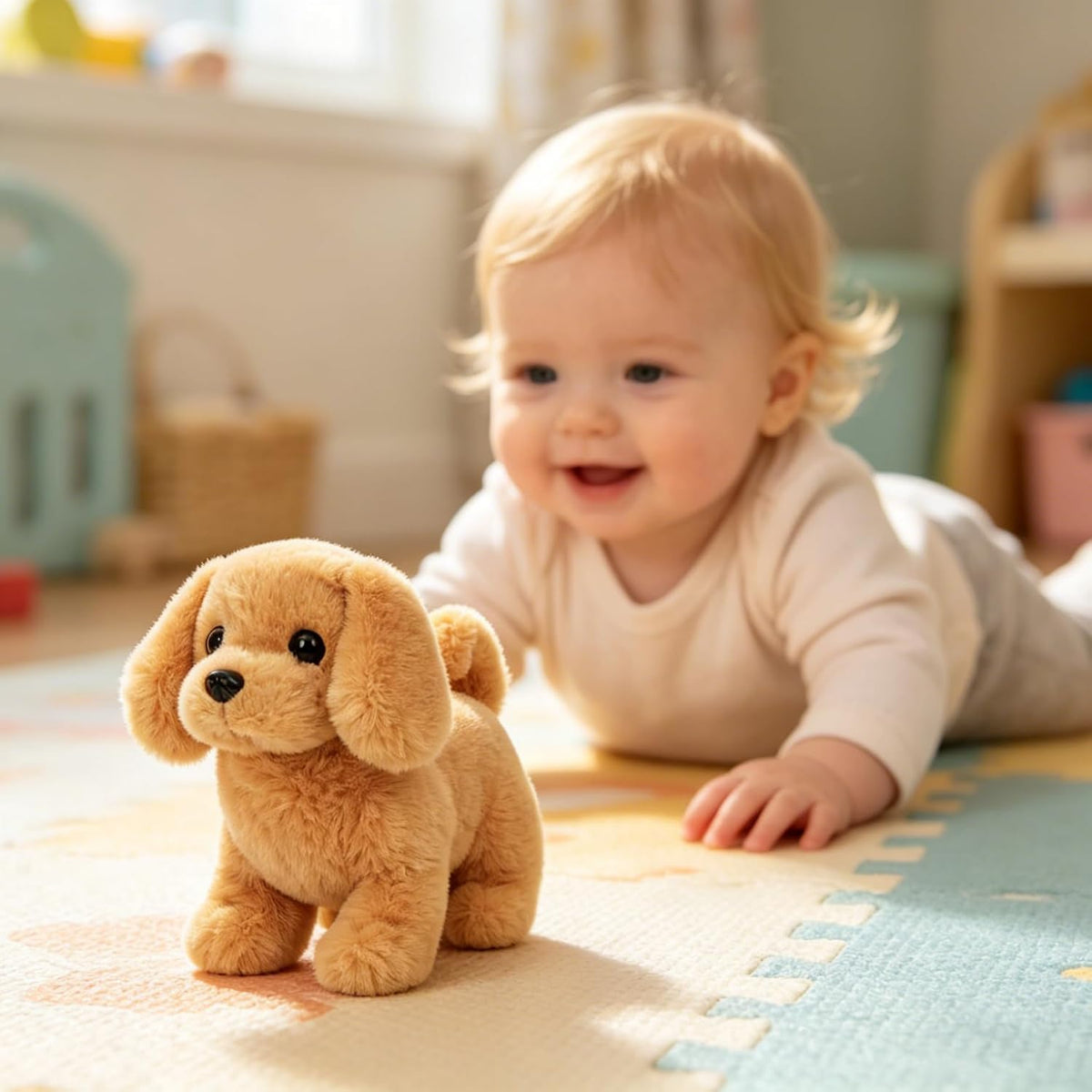 Hopearl Walking Dog Golden Retriever - Juguete electrónico interact...