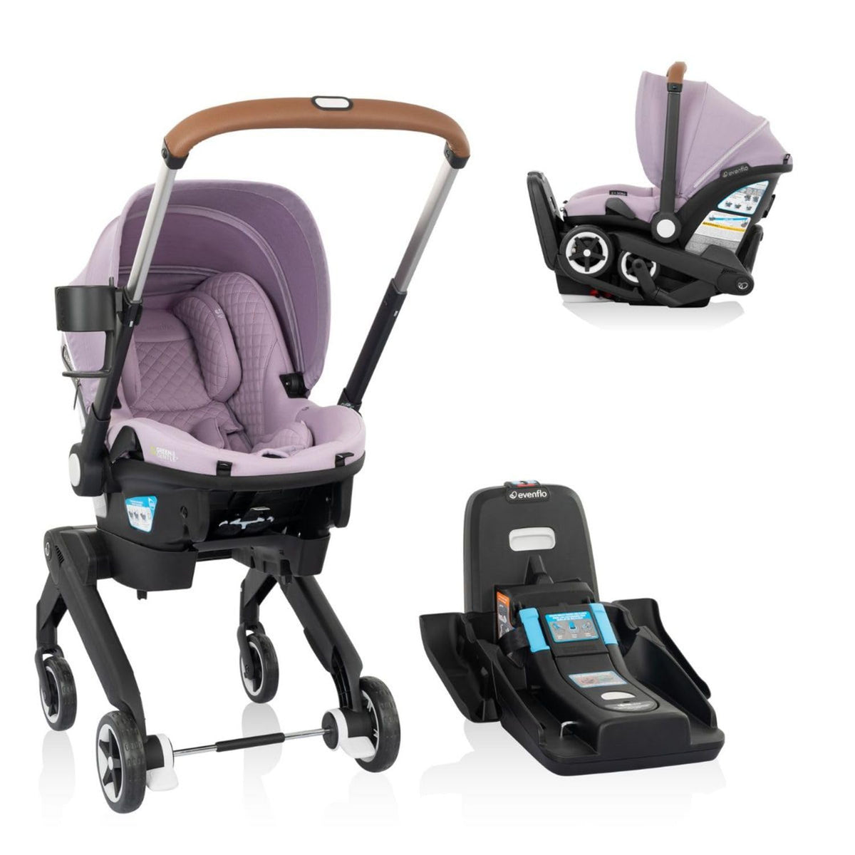 Evenflo Shyft DualRide - Cochecito de coche para bebés y prematuros...