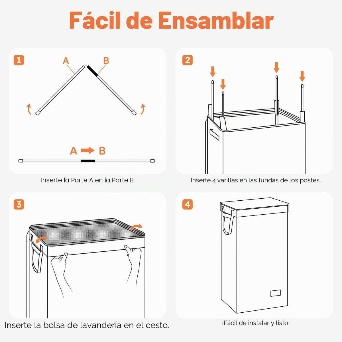 Solidi - Cesta para ropa sucia con tapa (100 litros), plegable, gra...