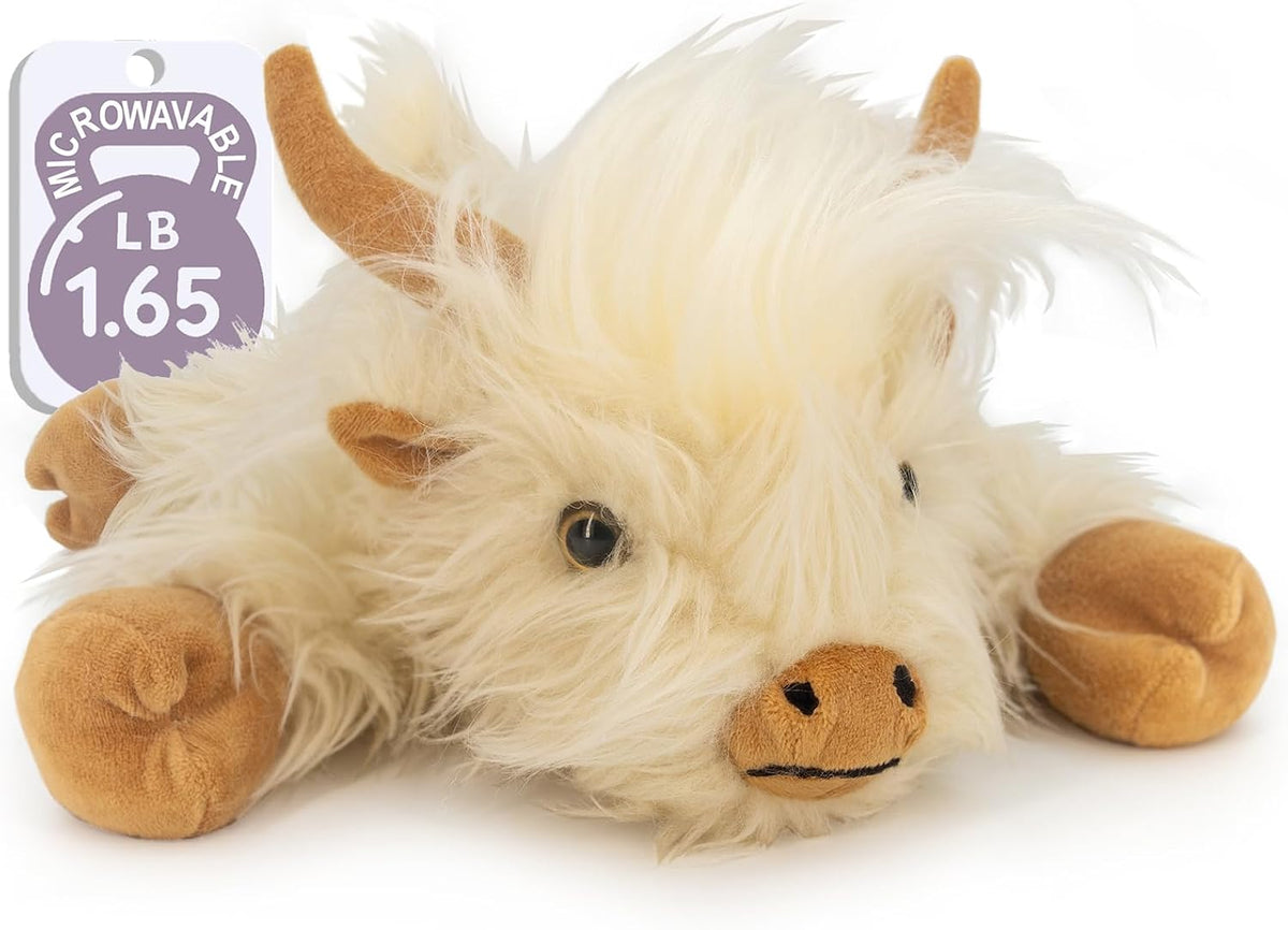 Marysun Juguete de peluche de vaca de las tierras altas para microo...