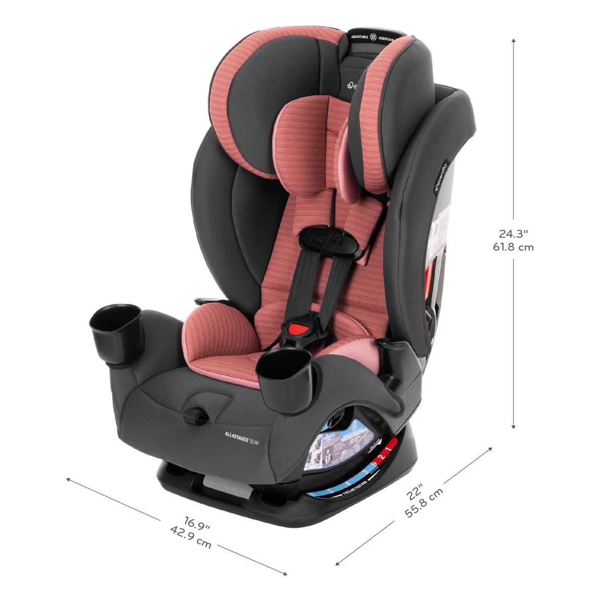 Evenflo All4Stages Slim 4 en 1 Asiento convertible para automóvil (...