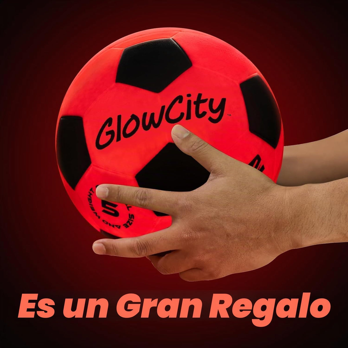 GlowCity Balón de fútbol que brilla en la oscuridad - Tamaños 3, 4,...