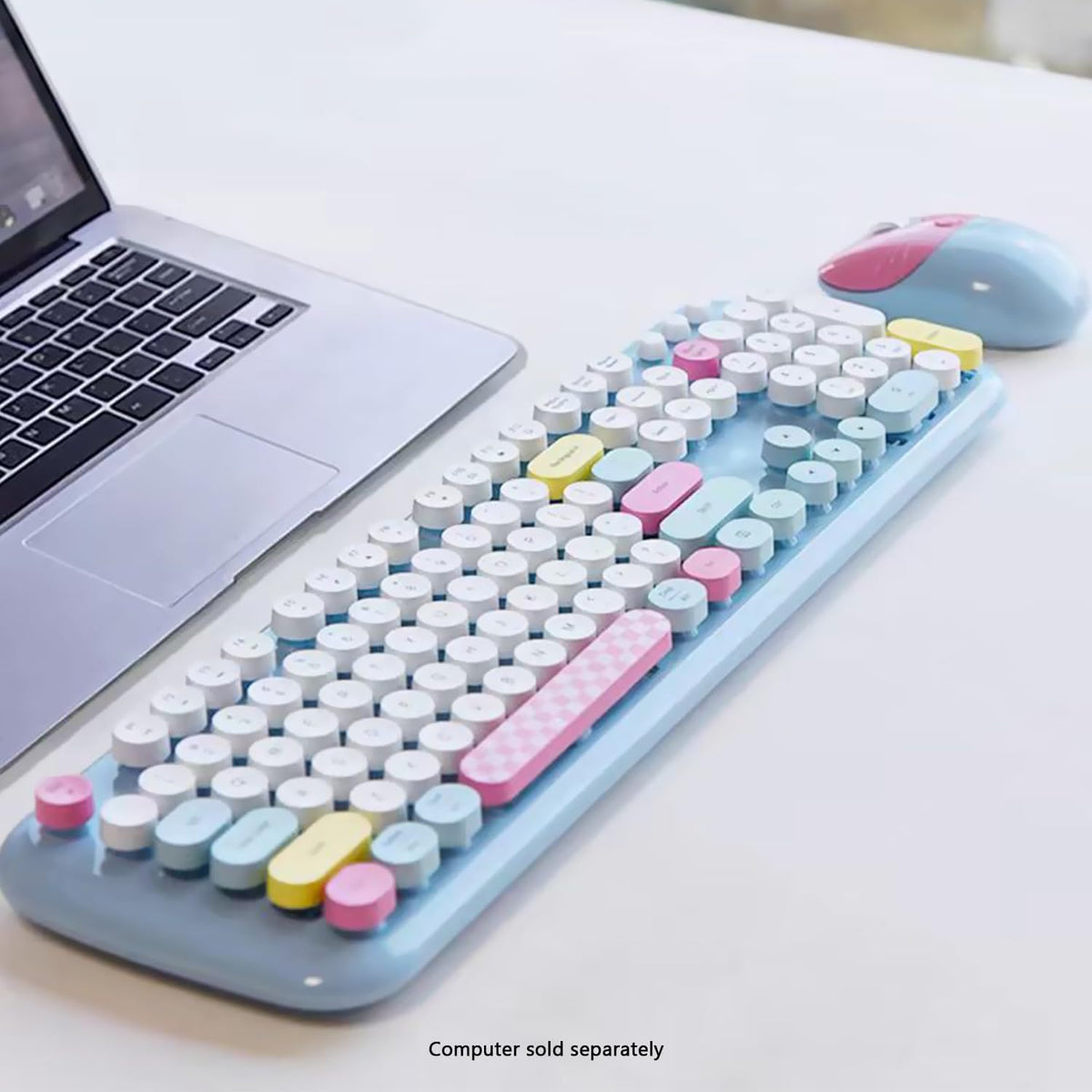 SaharaCase - Combo de teclado y mouse inalámbricos con clic silenci...