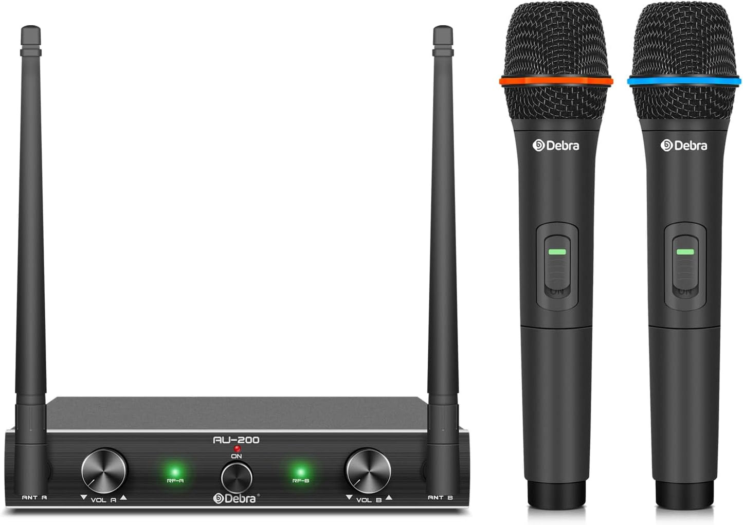 D Debra Audio AU200 Pro UHF - Sistema de micrófono inalámbrico de 2...